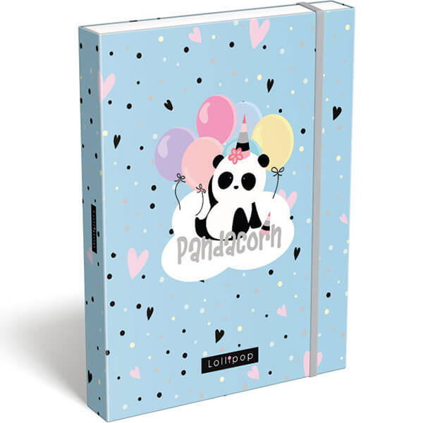 LIZZY CARD - Box na sešity A5 Lollipop Pandacorn