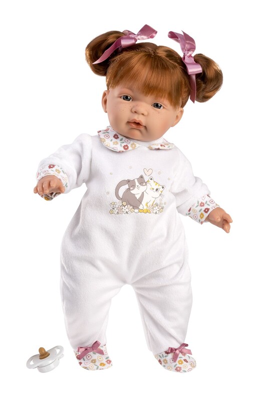 LLORENS - 13854 JOEL - realistická panenka miminko s měkkým látkovým tělem - 38 cm