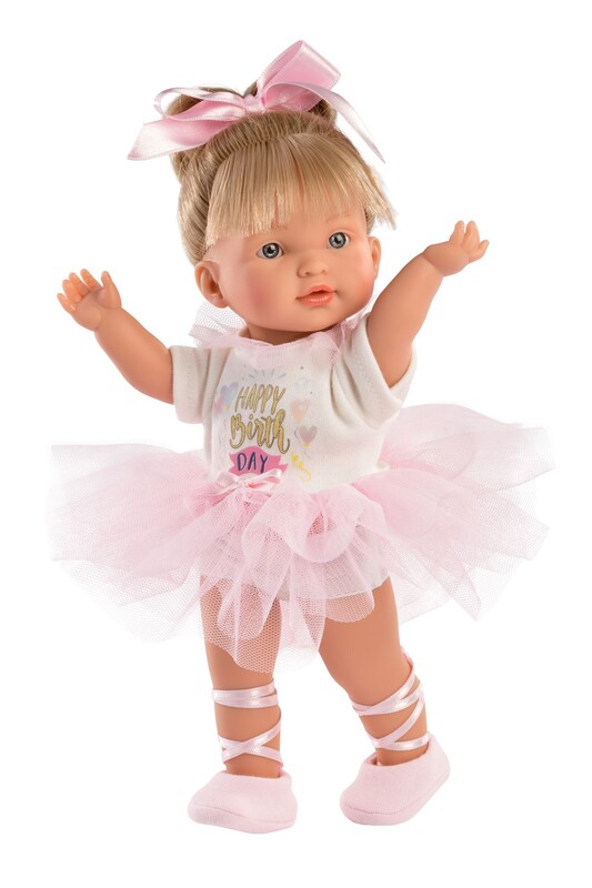 LLORENS - 28035 VALERIA - realistická panenka miminko s celovinylovým tělem - 28 cm