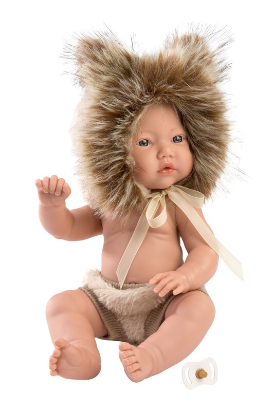 LLORENS - 63201 NEW BORN CHLAPEK - realistická panenka miminko s celovinylovým tělem - 31