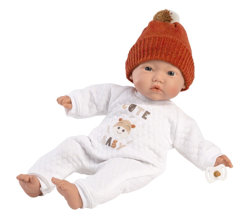 LLORENS - 63304 LITTLE BABY - realistická panenka miminko s měkkým látkovým tělem - 32 cm