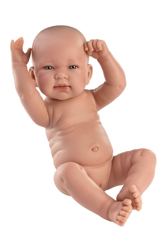 LLORENS - 73802 NEW BORN DÍVKO - realistické miminko s celovinylovým tělem - 40 cm