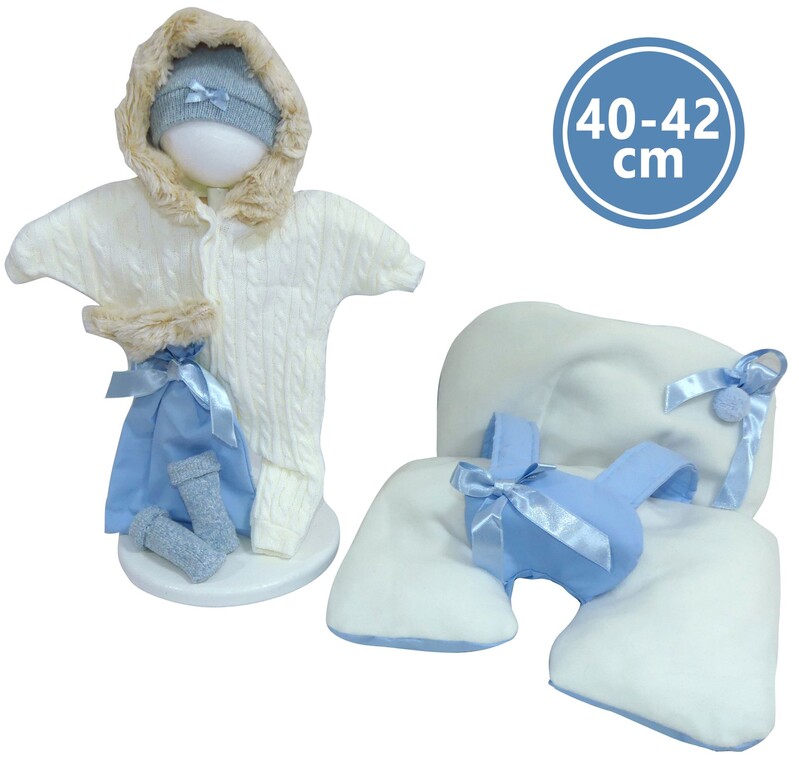 LLORENS - M740-77 obleček pro panenku miminko NEW BORN velikosti 40-42 cm