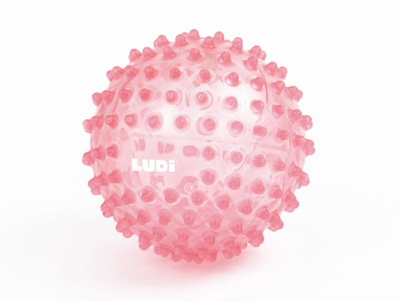 LUDI - Senzorický míček růžový