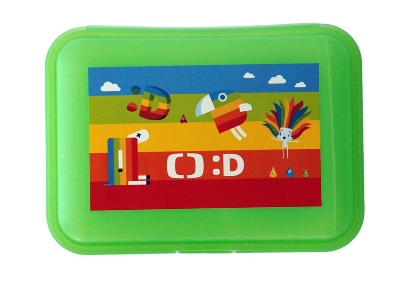 MAC TOYS - Déčko svačinový box s přihrádkou zelený