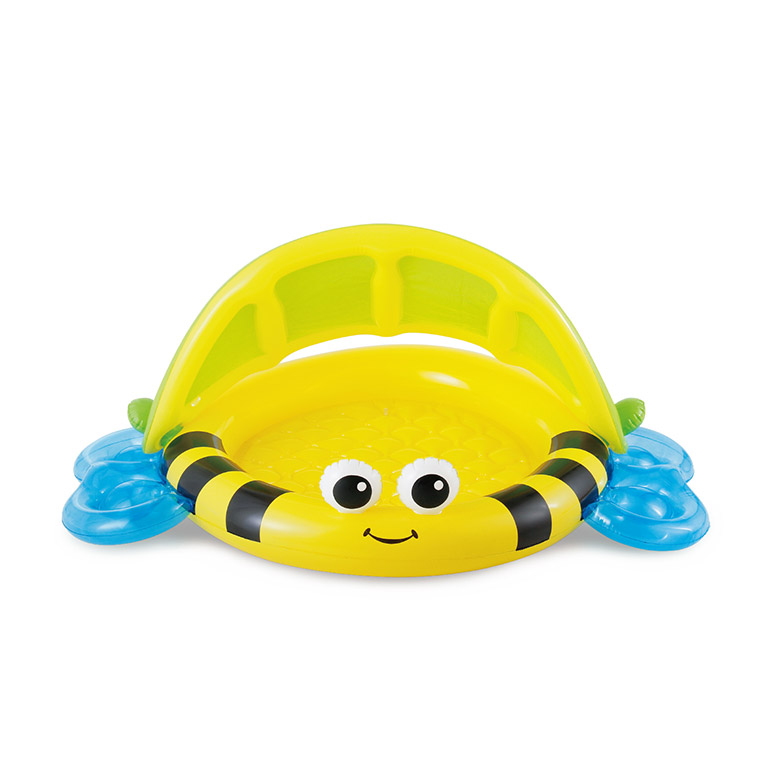 MAC TOYS - Dětský bazének se stříškou, žlutý