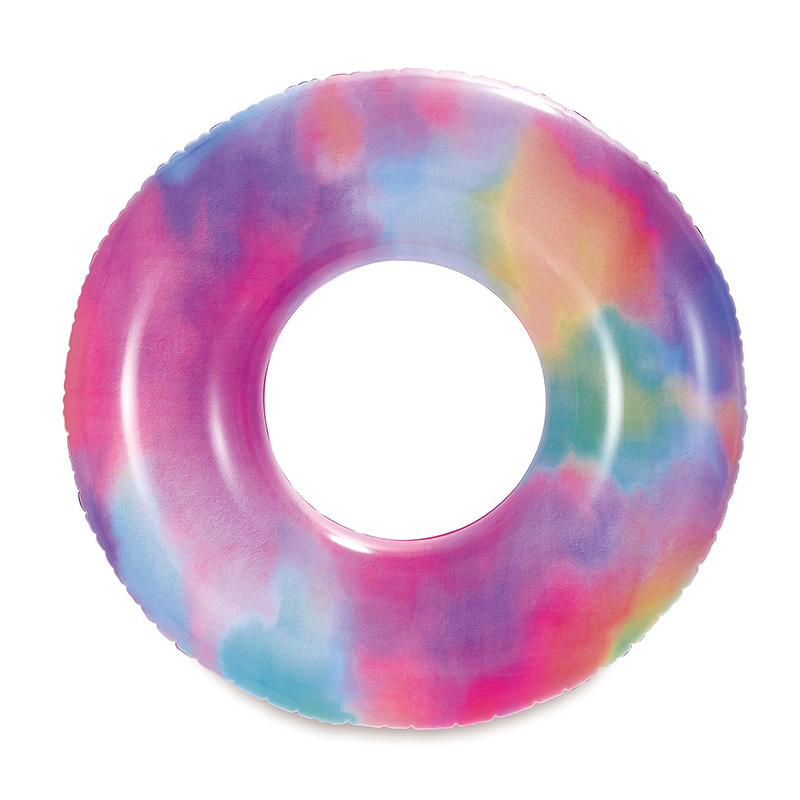 MAC TOYS - Nafukovací kruh duhový, 79 cm
