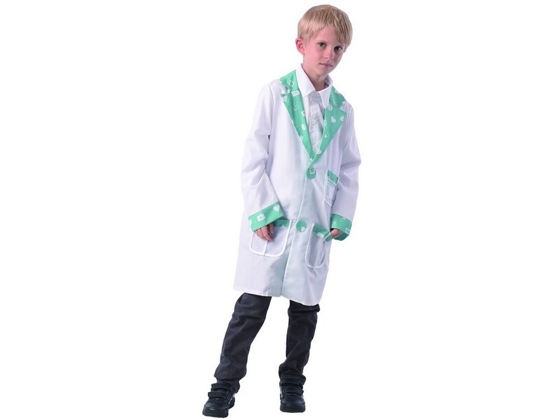 MADE - Karnevalový kostým - doktor, 110 - 120 cm