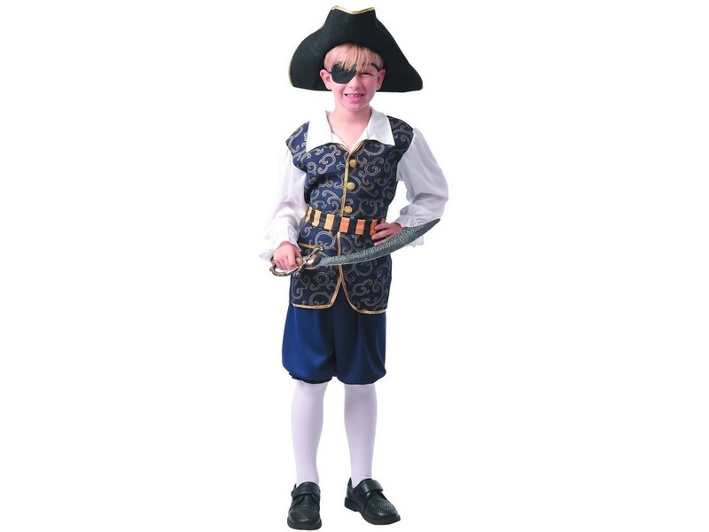 MADE - Karnevalový kostým - pirát, 120 - 130 cm