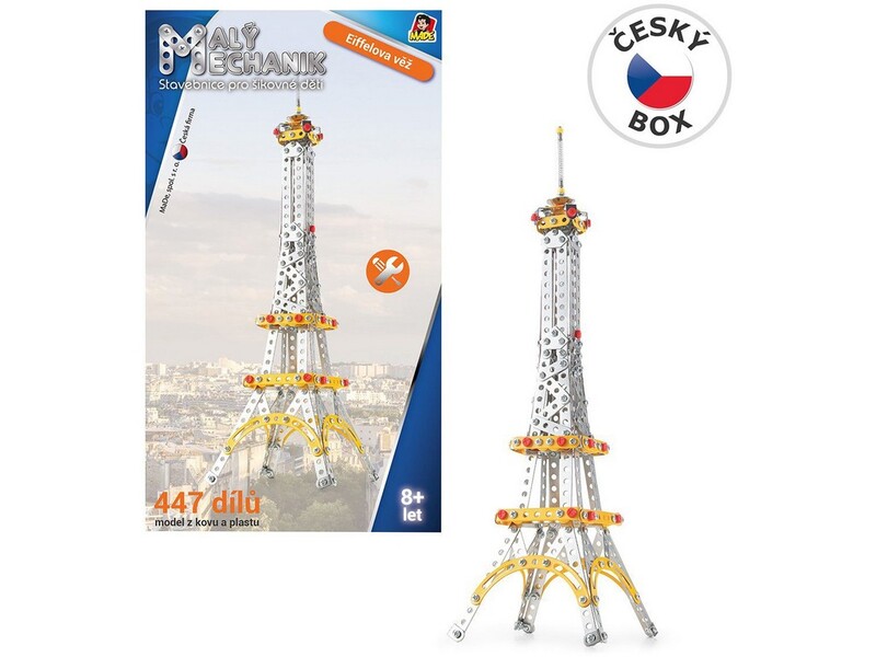 MADE - Malý Mechanik Věž Eiffelova, 447 dílků