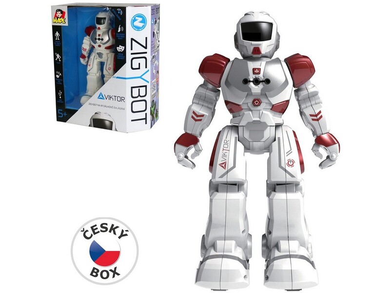 MADE - Robot Viktor 27cm, 21 funkcí, červený