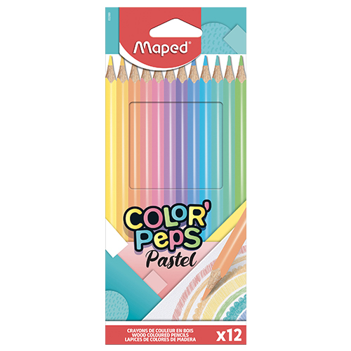 MAPED - Farebné ceruzky Color' Peps Pastel 12 ks