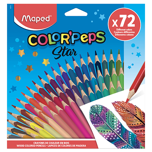 MAPED - Farebné ceruzky trojboké Color\'Peps 72 farieb