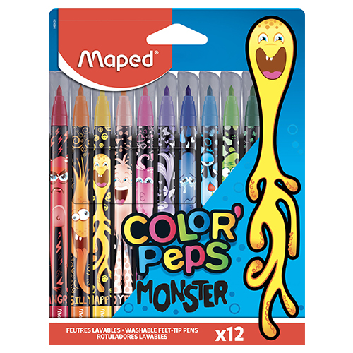 MAPED - Fixky Color\'Peps Monster 12 ks