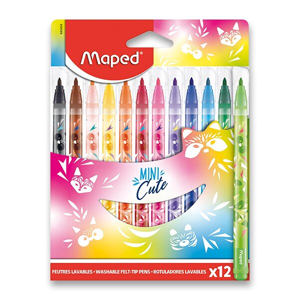 MAPED - Fixy dětské - COLOR`PEPS JUNGLE Mini Cute 12 barev
