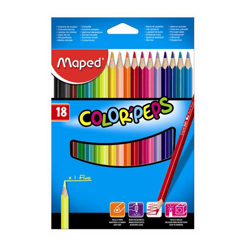 MAPED - Pastelky COLOR\'PEPS 18 ks
