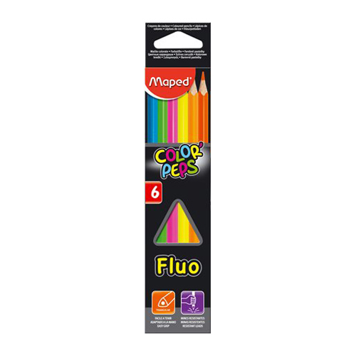 MAPED - Pastelky "COLOR\'PEPS FLUO", 6 ks