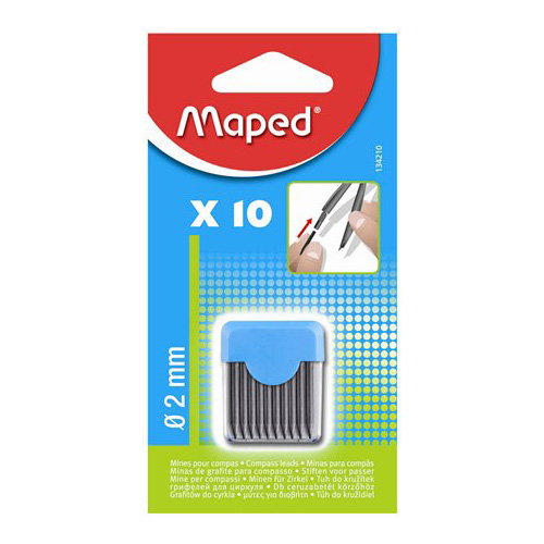 MAPED - Tuha do kružítka 2 mm, 10 ks