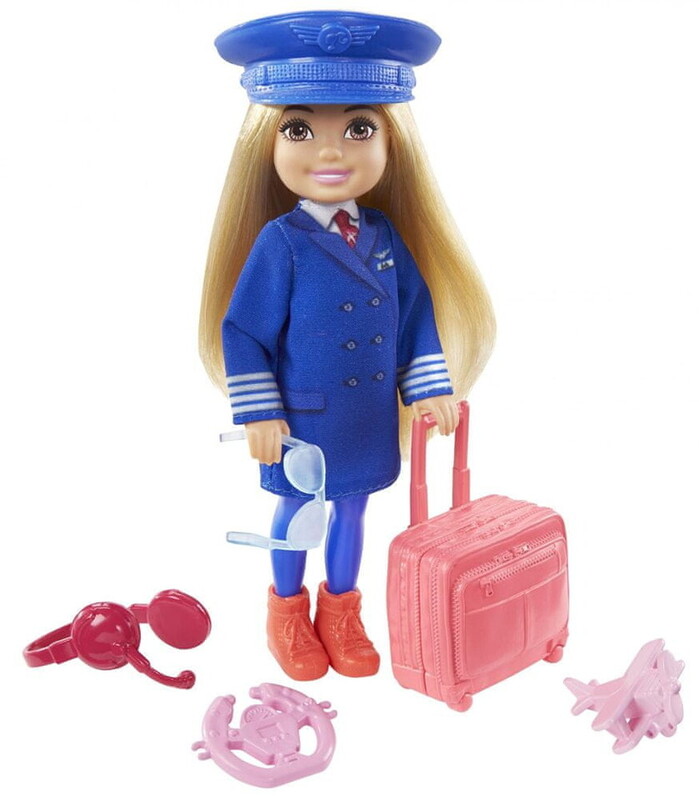 MATTEL - Barbie Chelsea v povolání Pilotka