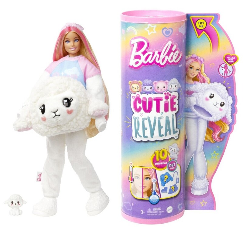 MATTEL - Barbie Cutie Reveal pastelová edice ovečka