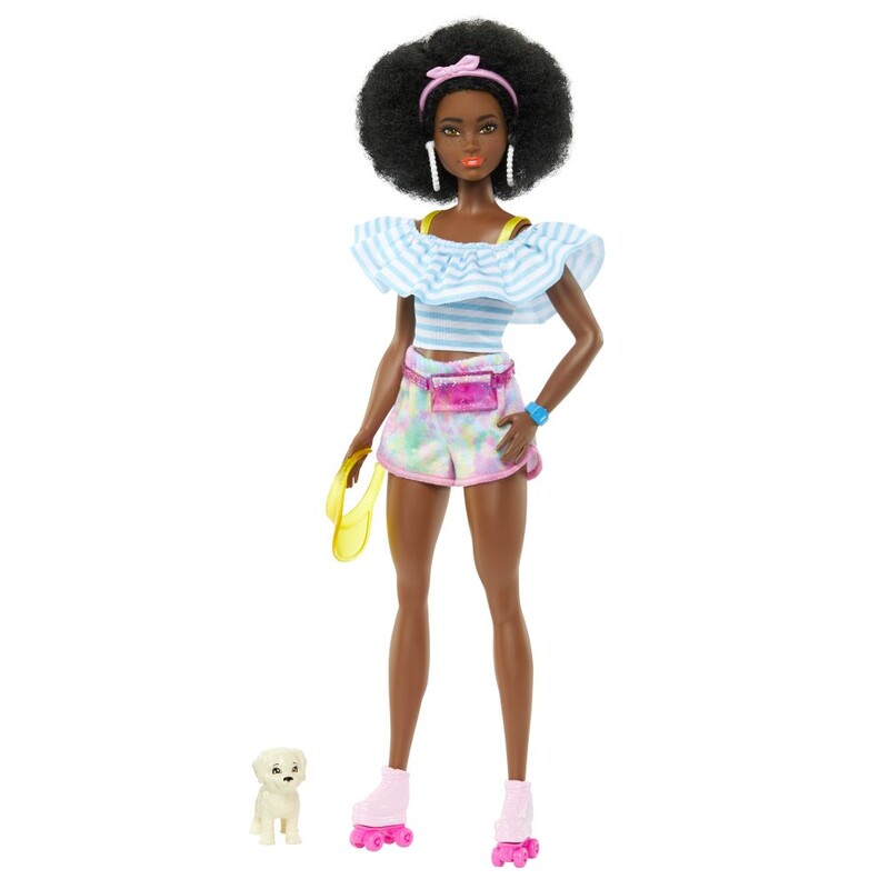 MATTEL - Barbie deluxe módní panenka - trendy bruslařka