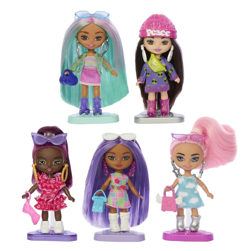 MATTEL - Barbie extransformers mini minis sada 5ks panenek (e-comm)