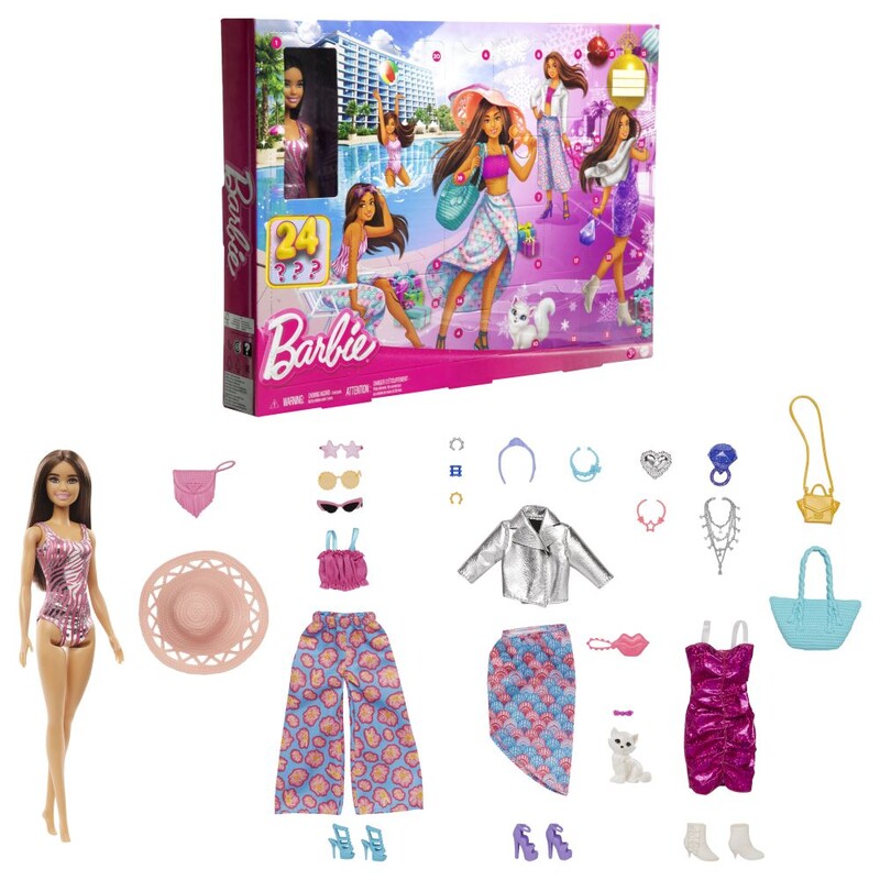 MATTEL - Barbie módní adventní kalendář 2023