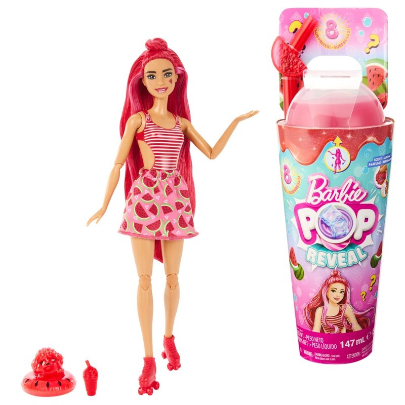 MATTEL - Barbie Pop Reveal Barbie šťavnaté ovoce - melounová tříšť