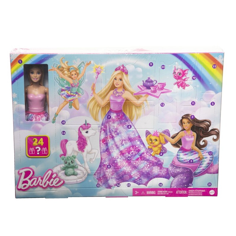MATTEL - Barbie pohádkový adventní kalendář 2023