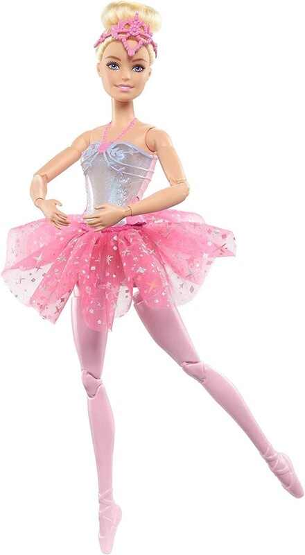 MATTEL - Barbie Svítící magická baletka s růžovou sukní