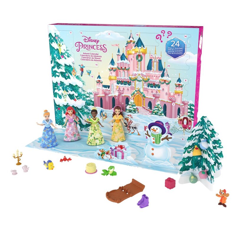 MATTEL - Princess adventní kalendář s malými panenkami 2023