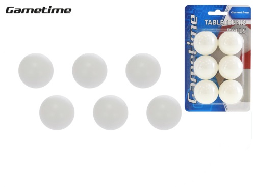 MIKRO TRADING - Gametime míčky na stolní tenis 6ks na kartě