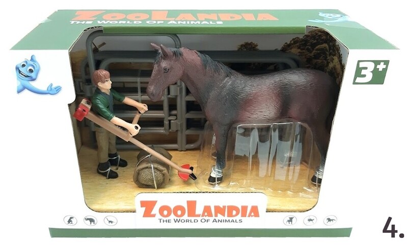 MIKRO TRADING - Zoolandia kůň s doplňky, Mix Produktů