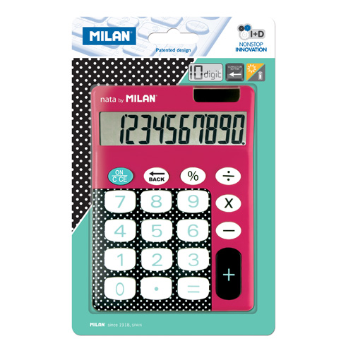 MILAN - Kalkulačka stolní 10-místná 150610 růžová