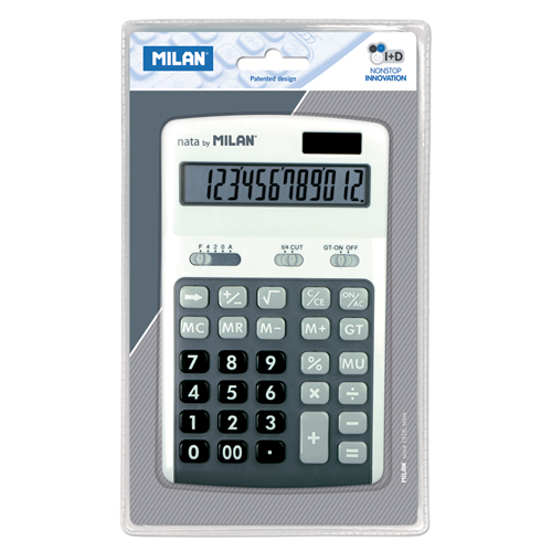 MILAN - Kalkulačka stolní 12-místní 150712 šedá