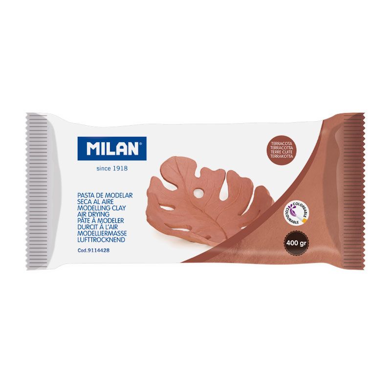 MILAN - Modelovací hmota MILAN - Hnědá (Terracotta) 400g, na vzduchu tvrdnoucí