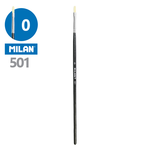 MILAN - Štětec plochý č. 0 - 501