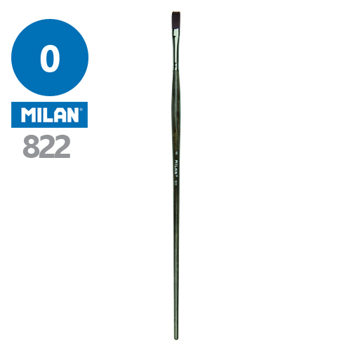 MILAN - Štětec plochý č. 0 - 822 s ergonomickou rukojetí