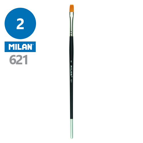MILAN - Štětec plochý č. 2 - 621 Premium Synthetic