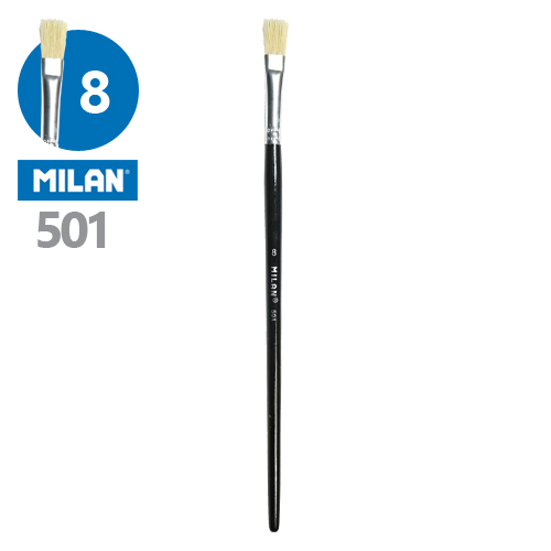 MILAN - Štětec plochý č. 8 - 501