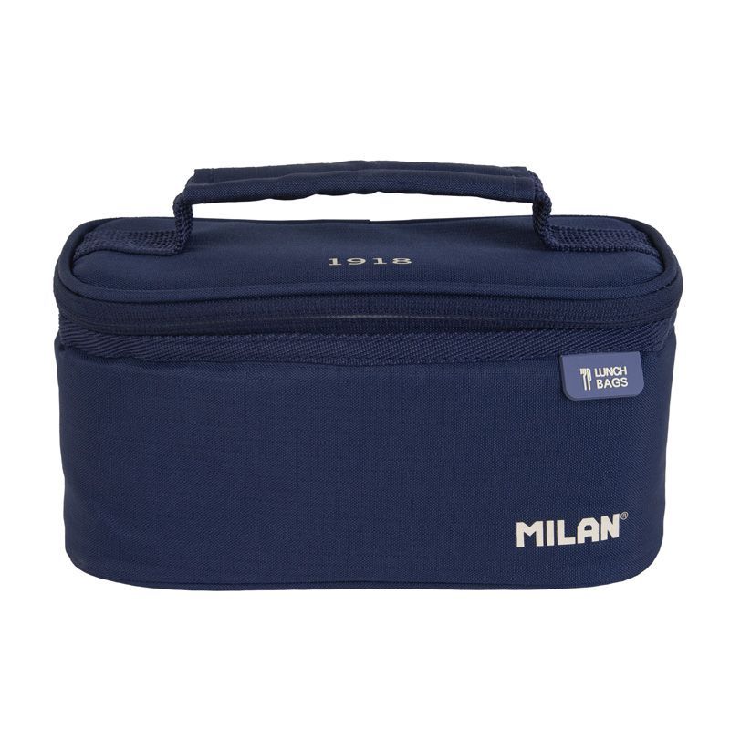 MILAN - Taška na svačinu izotermický 1,5 l + 1ks box na svačinu, modrá námornícka
