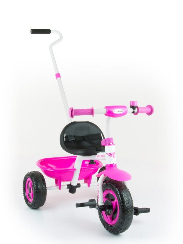 MILLY MALLY - Dětská tříkolka Boby TURBO pink