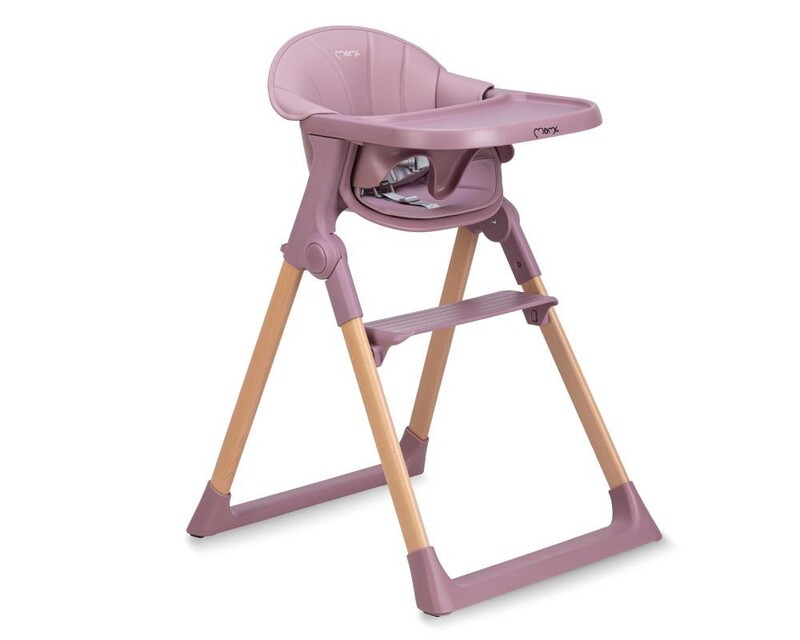 MoMi - Dětská jídelní židle KALA růžová
