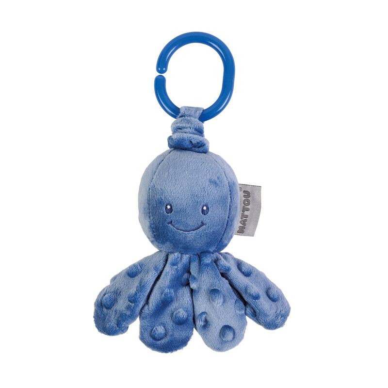 NATTOU - Chobotnička vibrační na C kroužku dark blue 20 cm Lapidou