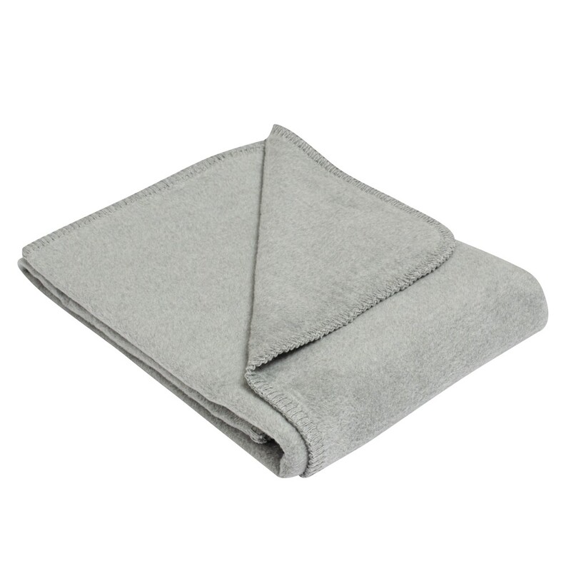 NEW BABY - Dětská bavlněná deka 75x100 šedá