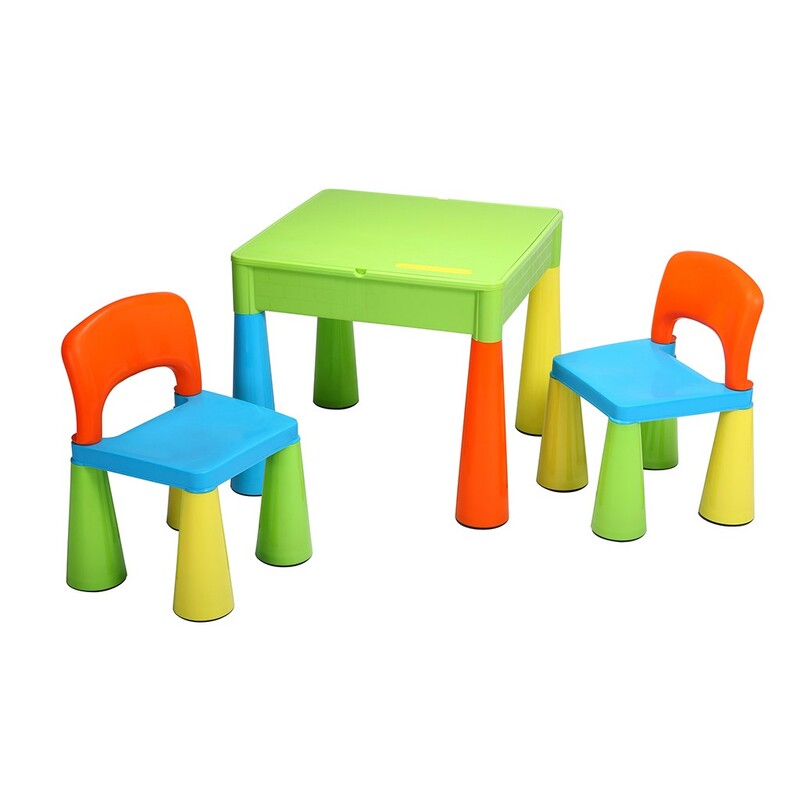 NEW BABY - Dětská sada stoleček a dvě židličky multi color