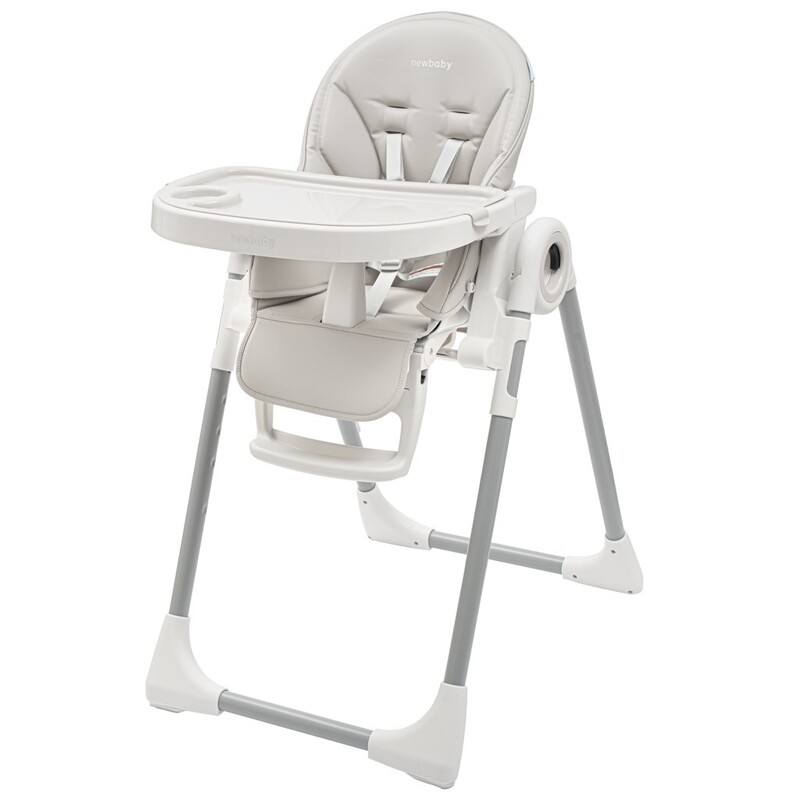 NEW BABY - Jídelní židlička Iris warm grey