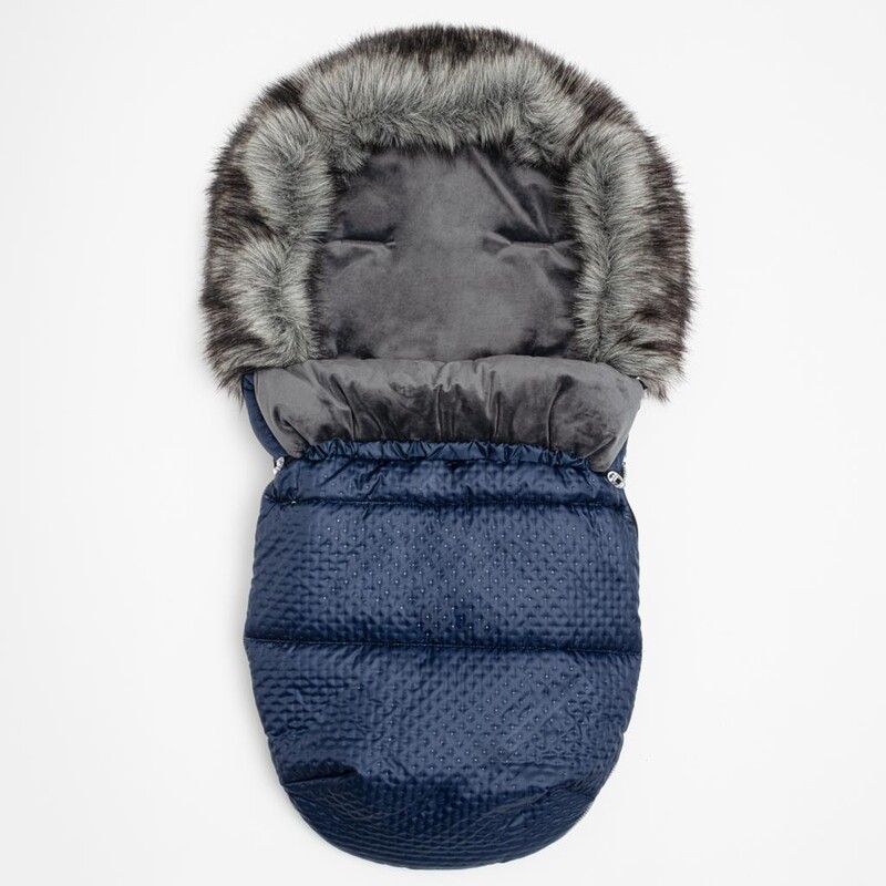 NEW BABY - Zimní fusak Lux Fleece blue