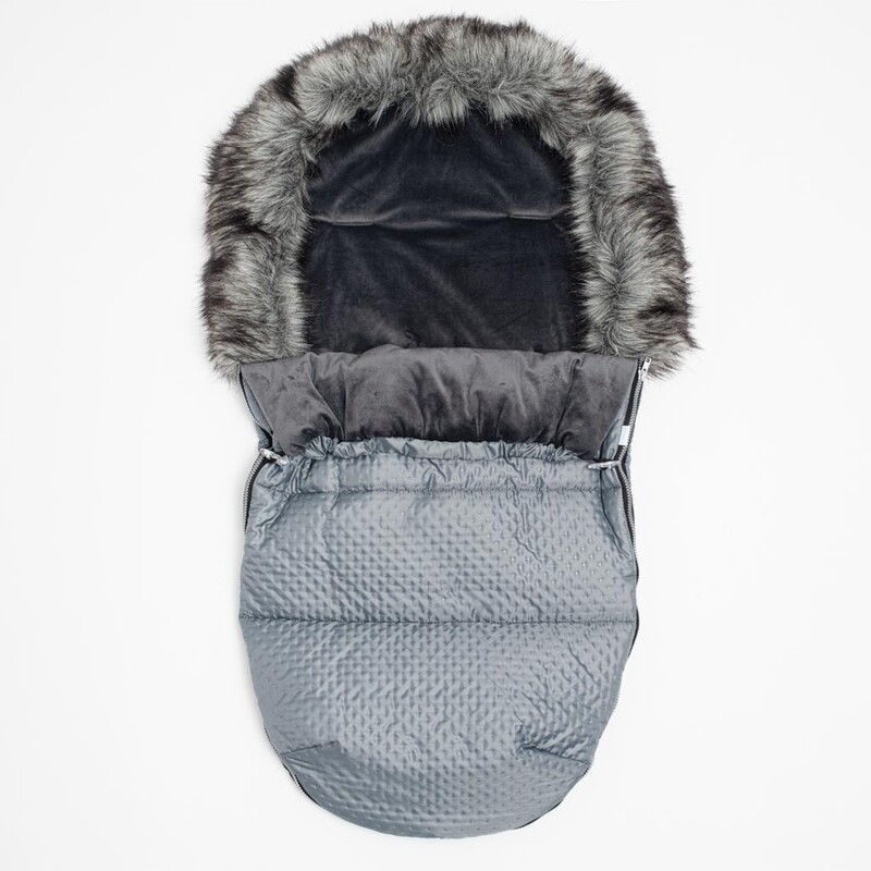 NEW BABY - Zimní fusak Lux Fleece graphite