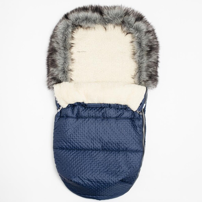 NEW BABY - Zimní fusak Lux Wool blue
